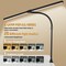LED Desk Lamp for Office Dorm Home - Eye Caring Desk Light with Timer, Remote Control 24W Brightest Dual Screen Computer Monitor Gooseneck Dimmable Table lamp with Anti-Glare Cover Clamp